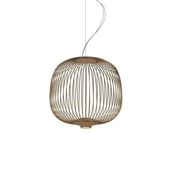 Foscarini Spokes Piccola Pendel Med Lysdæmper Kobber
