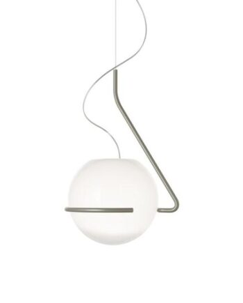 Foscarini Tonda Pendel Stor Titanium Hvid