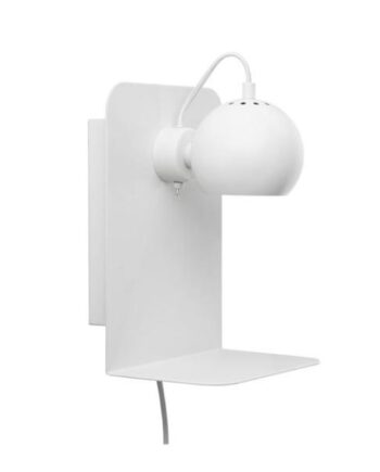 Frandsen Ball Væglampe    Usb Mat Hvid