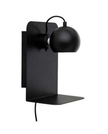 Frandsen Ball Væglampe    Usb Mat Sort