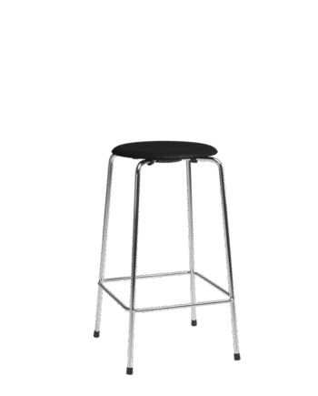 Fritz Hansen High Dot Barstol H65  -legs Krom Asketræ