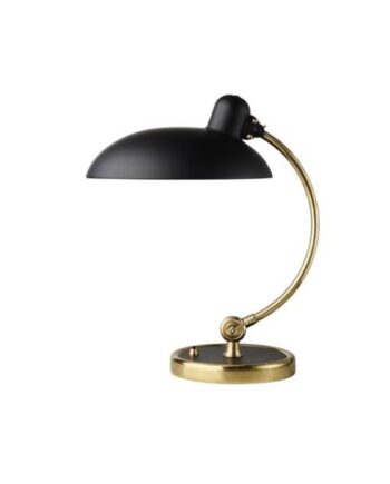 Fritz Hansen Kaiser Idell 6631 Luxus Bordlampe Mat Sort   Messing Special Edition