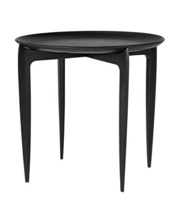 Fritz Hansen Tray Sofabord Sort ø45