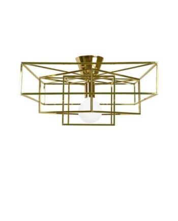 Globen Lighting Cube Loftlampe Messing