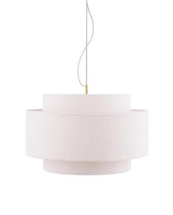 Globen Lighting Noah Pendel 70 Bouclé Hvid