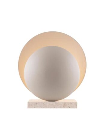 Globen Lighting Orbit Bordlampe Beige Beige Travertin