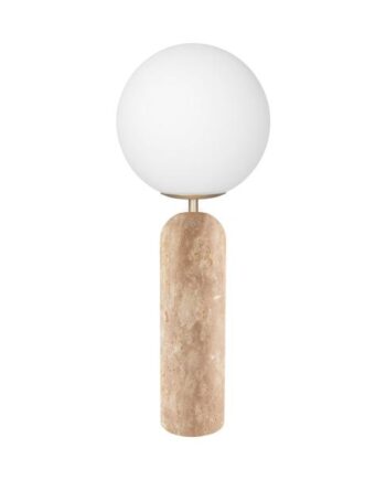 Globen Lighting Torrano Bordlampe Beige Travertin