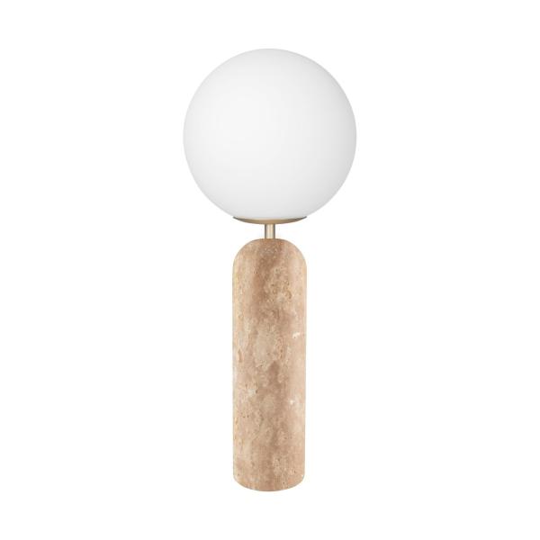 Globen Lighting Torrano Bordlampe Beige Travertin