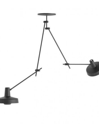 Grupa Arigato Loftlampe Dobbelt Lang Sort
