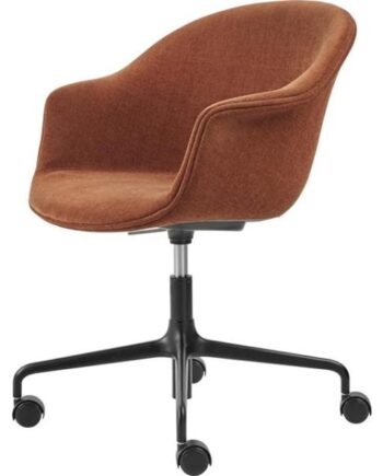 Gubi Bat Kontorstol Polstret Mat Sort Belsuede Special 133