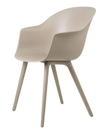 Gubi Bat Spisebordsstol Plastik Beige