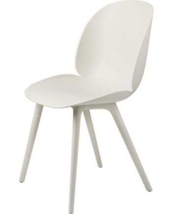 Gubi Beetle Outdoor Spisebordsstol Plastik Alabaster Hvid