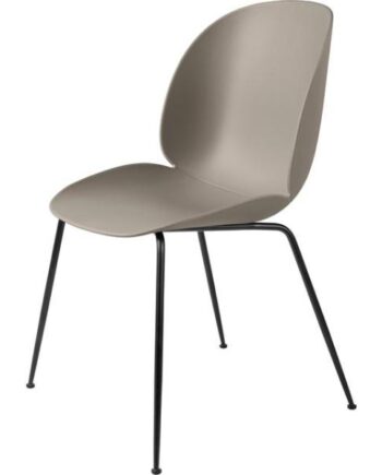 Gubi Beetle Spisebordsstol Conic Base Mat Sort New Beige