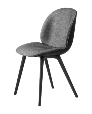 Gubi Beetle Spisebordstol Plastik Ben Front Polstret   Plain 0023