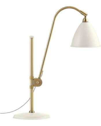 Gubi Bestlite Bl1 Bordlampe Mat Hvid   Messing