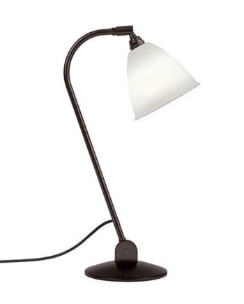 Gubi Bestlite Bl2 Bordlampe Sort Messing   Porcelæn