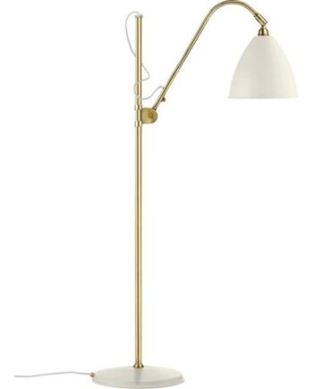 Gubi Bestlite Bl3m Gulvlampe Mat Hvid   Messing