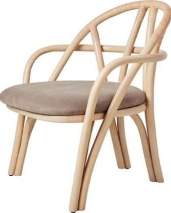Gubi Bistra Lænestol Natural Lakeret Rattan Fustagno Limonta 002