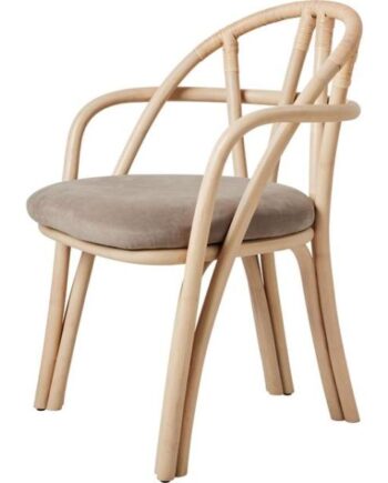 Gubi Bistra Spisebordsstol Med Armlæn Natural Lakeret Rattan Fustagno Limonta 002