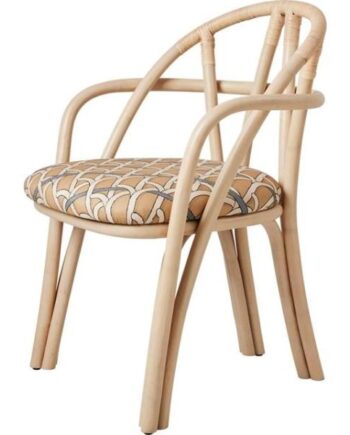 Gubi Bistra Spisebordsstol Med Armlæn Natural Lakeret Rattan Reales Limonta 002