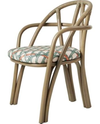 Gubi Bistra Spisebordsstol Med Armlæn Olive Stained Rattan Reales Limonta 001