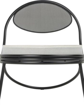 Gubi Copacabana Udendørsstol Mat Sort Leslie Stripe 020