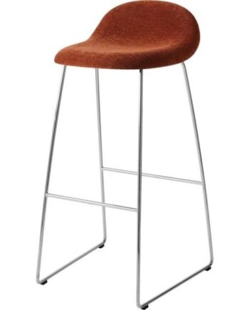 Gubi 3d Barstol H75 Rustfri Stål Belsuede Special Dedar 133