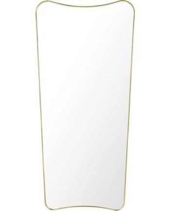 Gubi      33 Vægspejl 70   146 Cm Poleret Messing