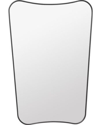 Gubi      33 Vægspejl 54   80 Cm Sort Messing