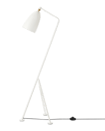 Gubi Grossman Collection Gräshoppa Gulvlampe Blank Alabaster Hvid
