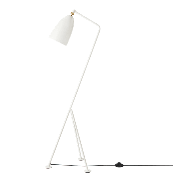 Gubi Grossman Collection Gräshoppa Gulvlampe Blank Alabaster Hvid