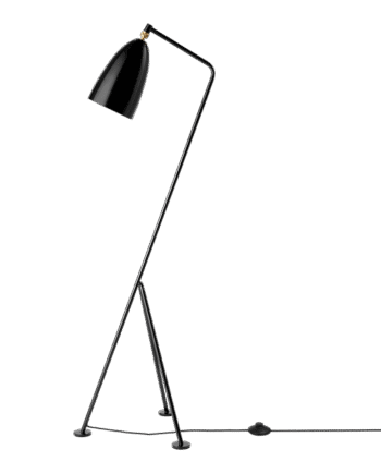 Gubi Grossman Collection Gräshoppa Gulvlampe Blank Sort