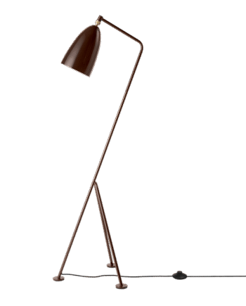 Gubi Grossman Collection Gräshoppa Gulvlampe Blank Valnødde Brun