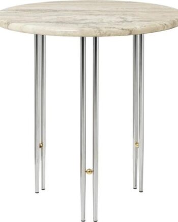 Gubi Ioi Sidebord ø50 Krom Beige