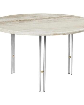 Gubi Ioi Sofabord ø70 Krom Beige