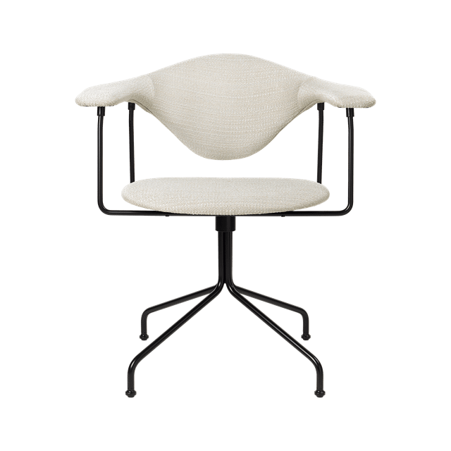 Gubi Masculo Kontorstol Polstret Eero Special Fr 106 Med Base Sort Semi Mat