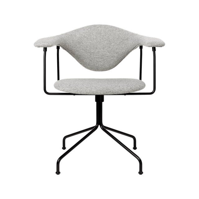 Gubi Masculo Kontorstol Polstret Hallingdal 65 116 Med Base Sort Semi Mat