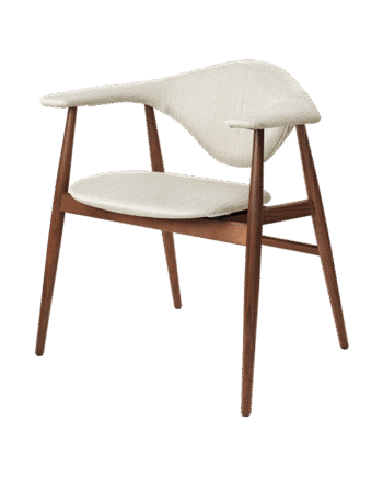 Gubi Masculo Spisebordsstol Polstret   Eero Special Fr 106 Med Ben   Valnød