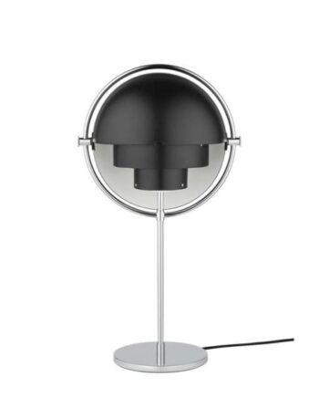 Gubi Multi-lite Bordlampe Krom   Sort