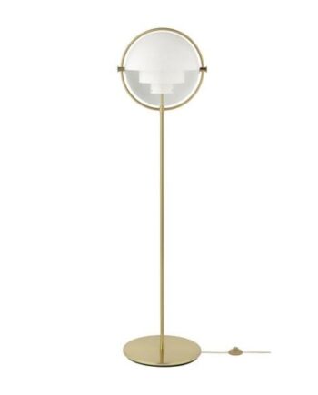 Gubi Multi-lite Gulvlampe Messing   Hvid