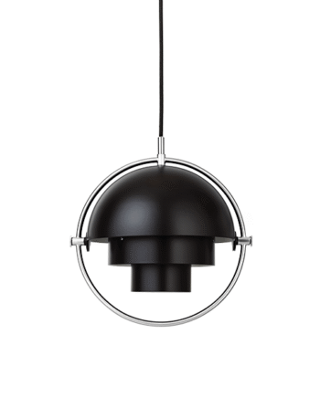 Gubi Multi-lite Pendel Lille Krom   Sort