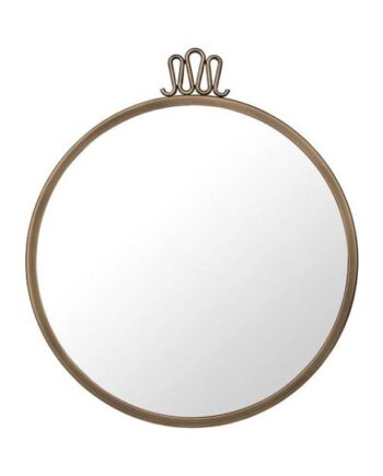 Gubi Randaccio Vægspejl Rundt ø42 Cm Antik Messing