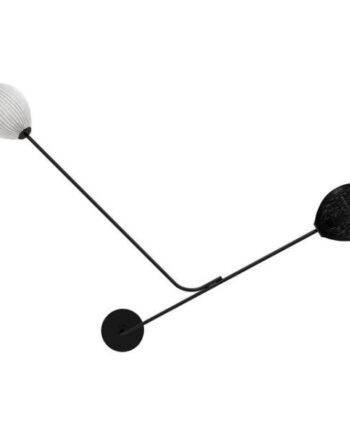 Gubi Satellite Væglampe Hardwired Sort Hvid
