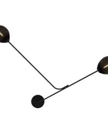 Gubi Satellite Væglampe Hardwired Sort Semi Matt