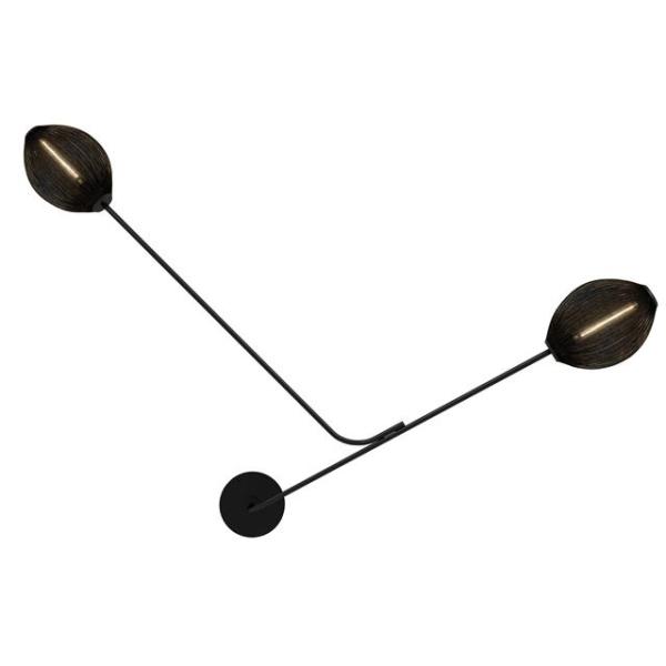 Gubi Satellite Væglampe Hardwired Sort Semi Matt