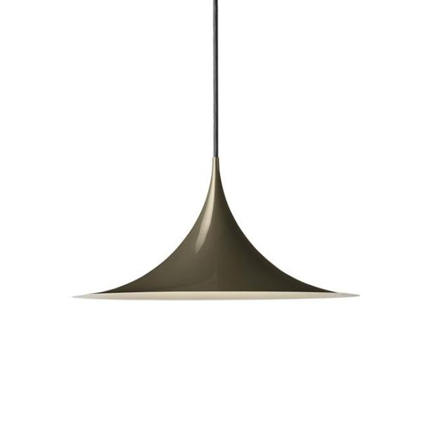 Gubi Semi Pendel Lille Blank Dark Cocoa