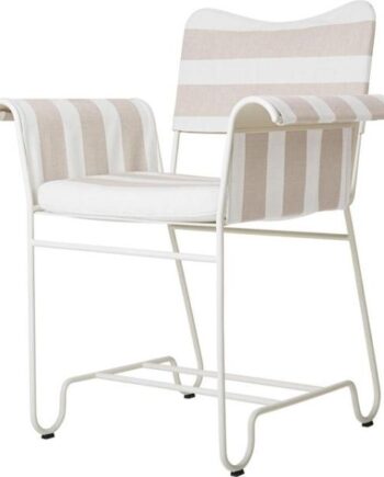 Gubi Tropique Spisebordsstol Hvid Leslie Stripe 40
