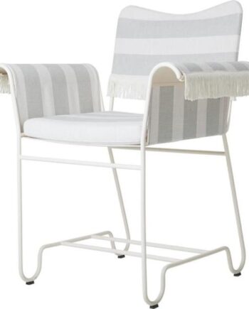 Gubi Tropique Spisebordsstol Med Frynser Hvid Leslie Stripe 20