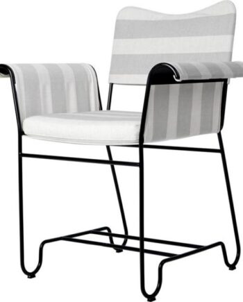Gubi Tropique Spisebordsstol Sort Leslie Stripe 20
