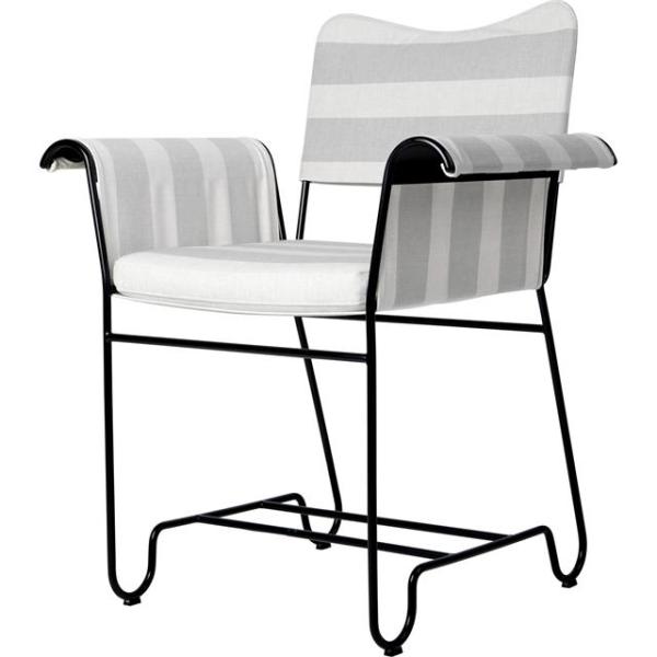 Gubi Tropique Spisebordsstol Sort Leslie Stripe 20